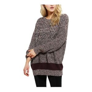 BDG Zoe Sweater Borrowed From The Boys Slouchy Oversized Crew Neck Cotton Blend